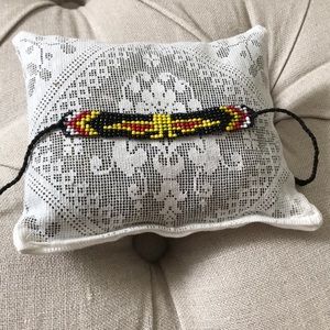 Native American thunderbird beaded bracelet